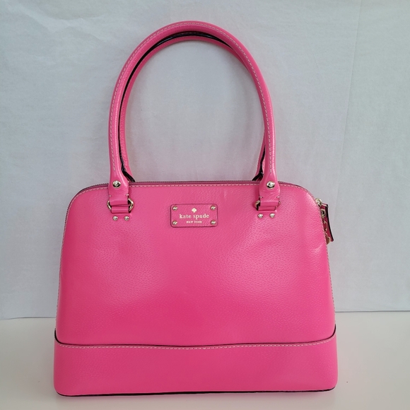 kate spade Handbags - Kate Spade | Hot Pink Leather Hand Bag Purse